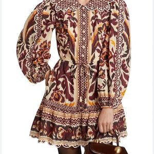 Farm Rio Toucans Scarf Mini Dress Size M